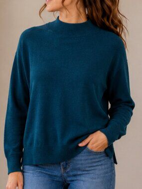Old Navy Teal Mock Neck Sweater Women’s XS Long Sleeve